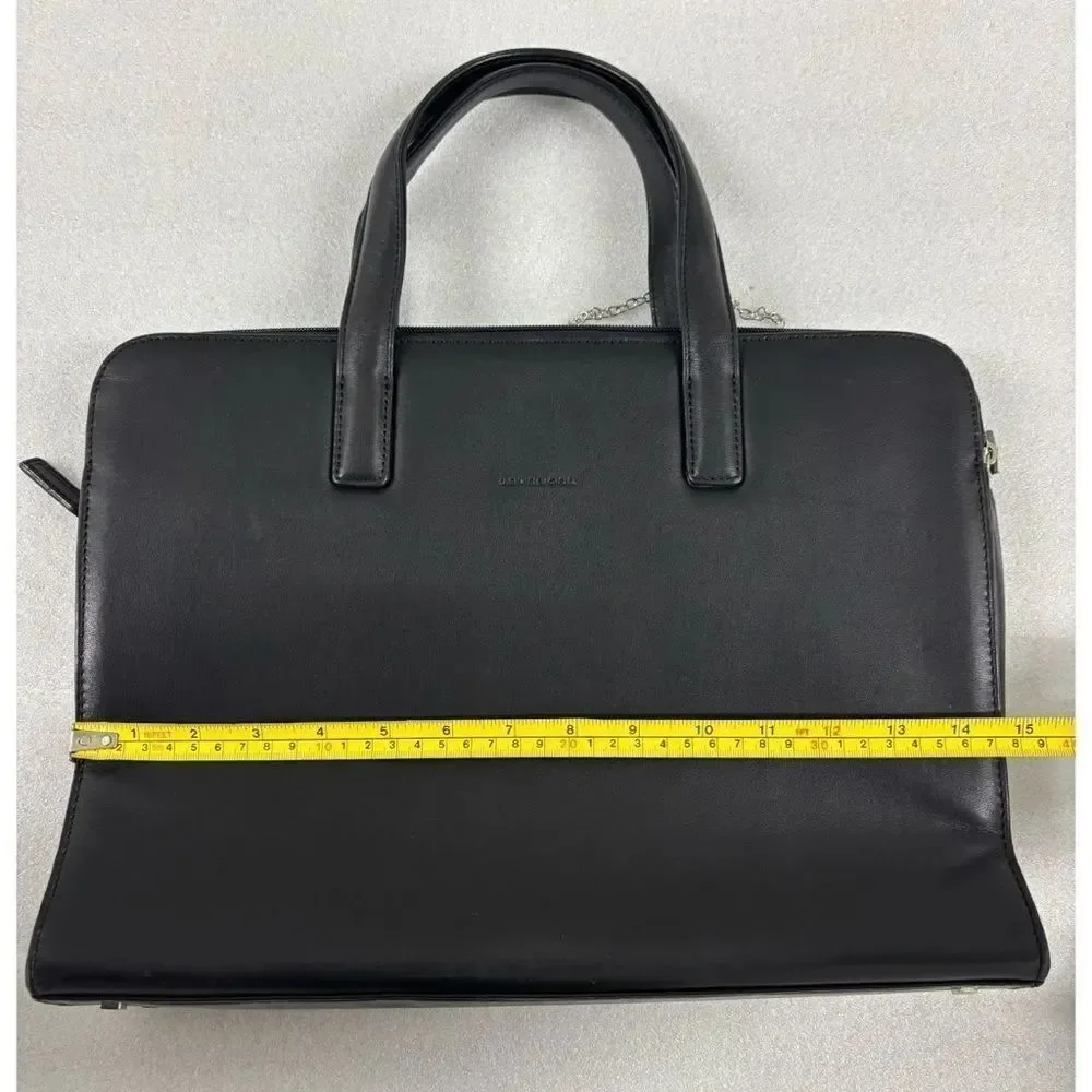 Levenger Everyday Black Laptop Bag with Handles